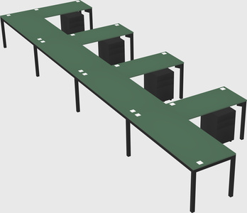 L-shaped desk