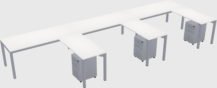 L-shaped desk