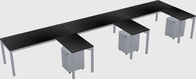 L-shaped desk