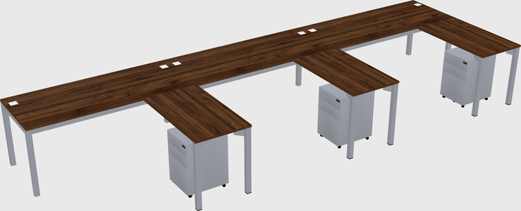 L-shaped desk