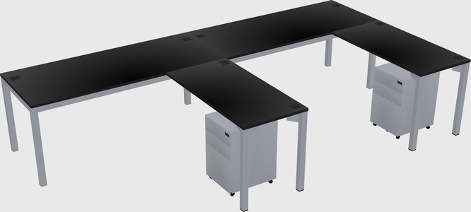 L-shaped desk