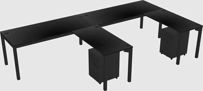 L-shaped desk
