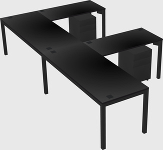 L-shaped desk
