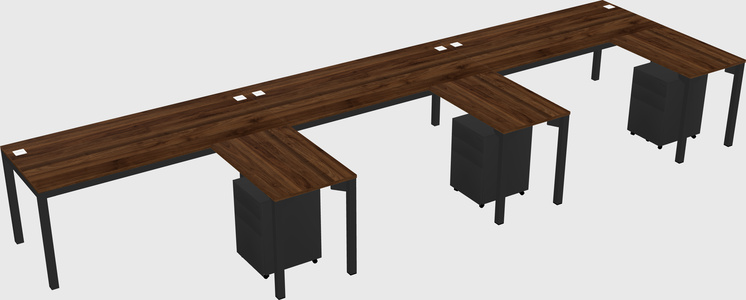 L-shaped desk