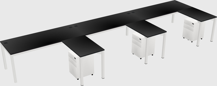 L-shaped desk