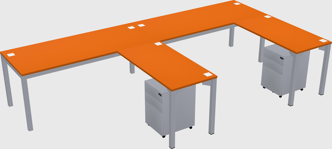 L-shaped desk