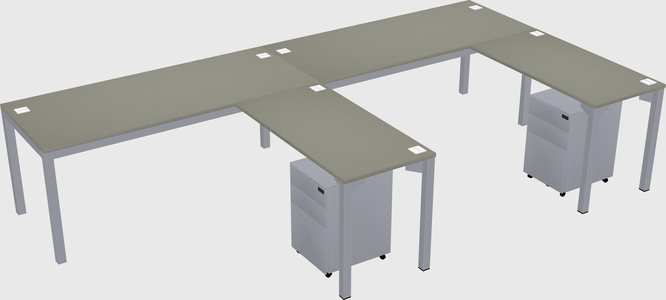 L-shaped desk