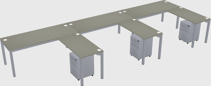 L-shaped desk