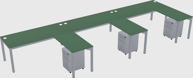 L-shaped desk