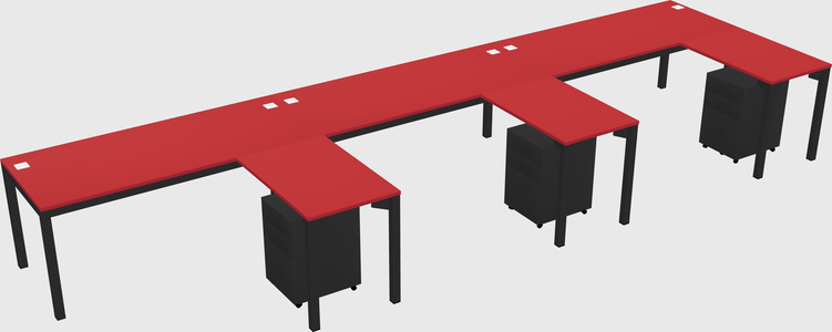 L-shaped desk