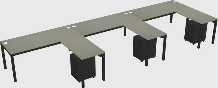 L-shaped desk