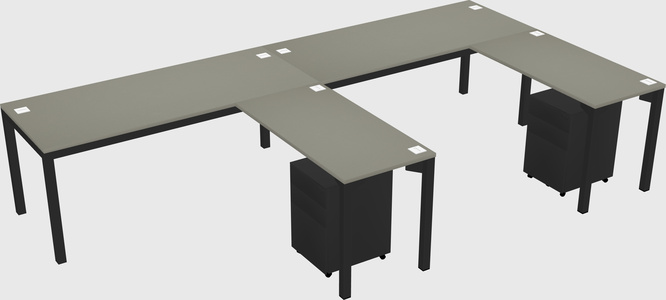 L-shaped desk