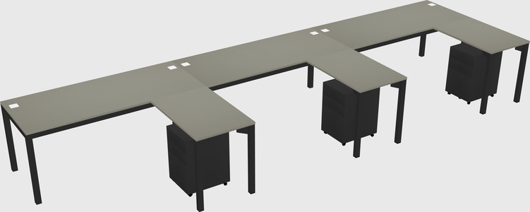 L-shaped desk