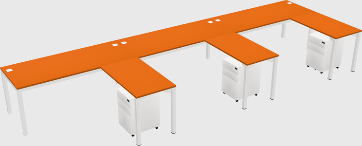 L-shaped desk