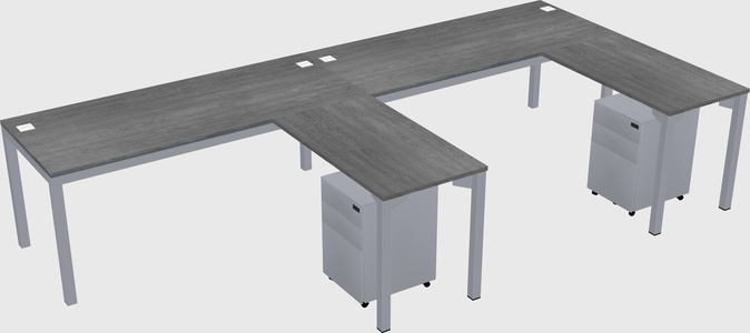 L-shaped desk