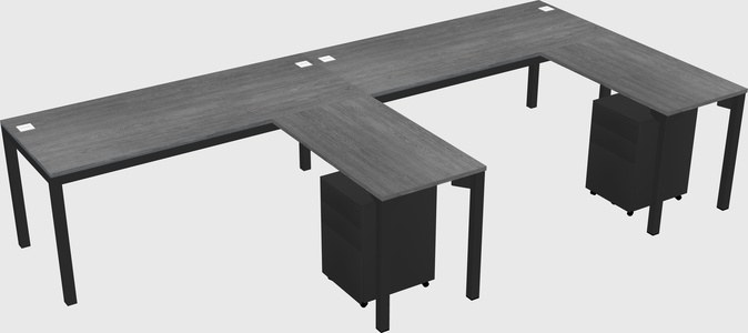 L-shaped desk