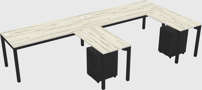 L-shaped desk