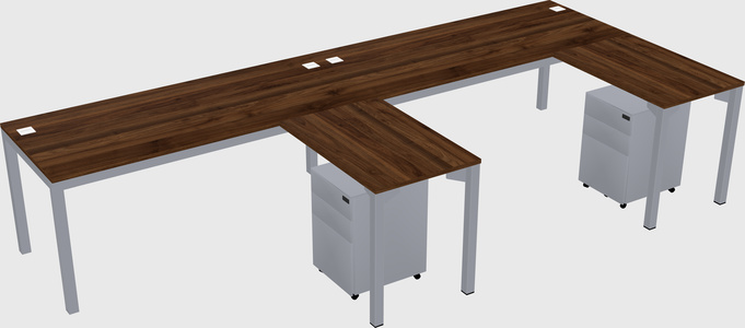 L-shaped desk