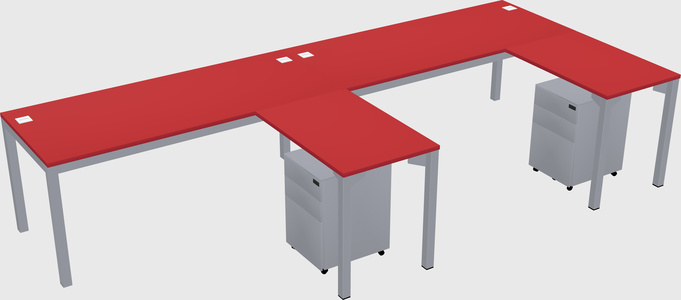 L-shaped desk