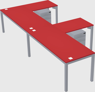 L-shaped desk