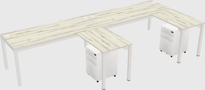 L-shaped desk