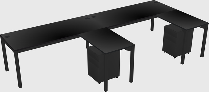 L-shaped desk