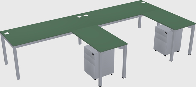 L-shaped desk