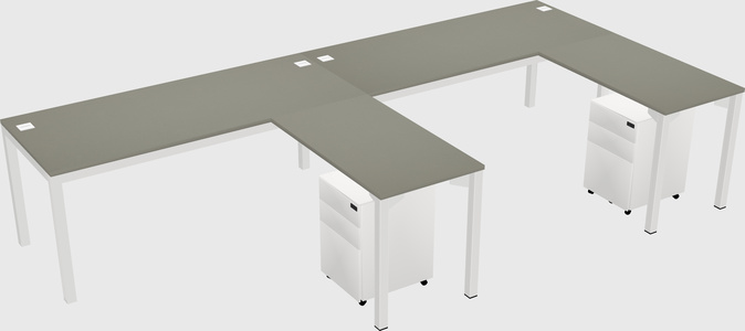 L-shaped desk
