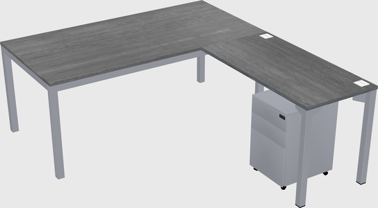 L-shaped desk