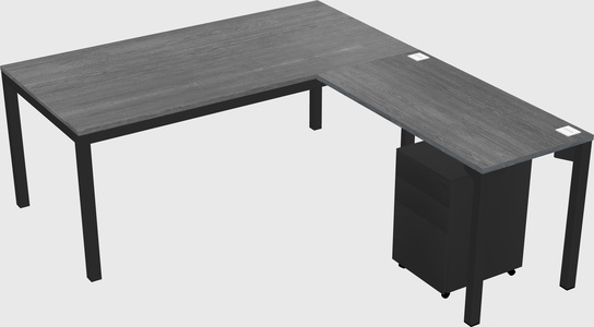 L-shaped desk