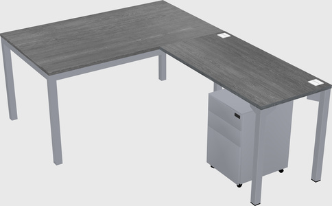 L-shaped desk