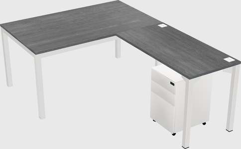 L-shaped desk