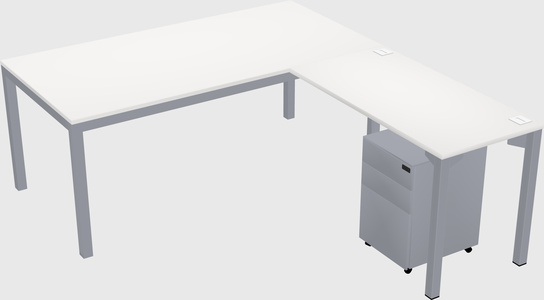 L-shaped desk