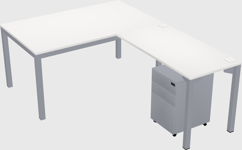 L-shaped desk