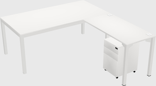 L-shaped desk