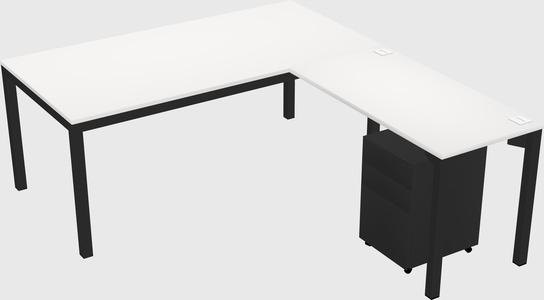 L-shaped desk