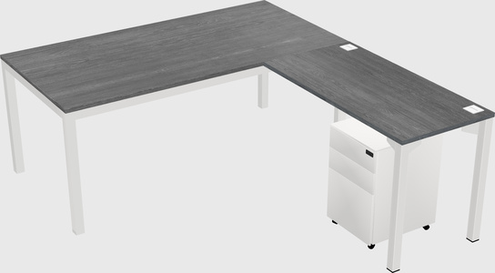 L-shaped desk
