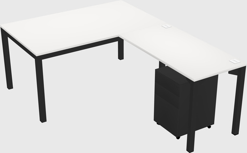 L-shaped desk