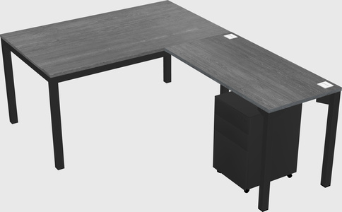 L-shaped desk