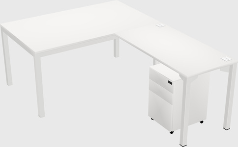L-shaped desk