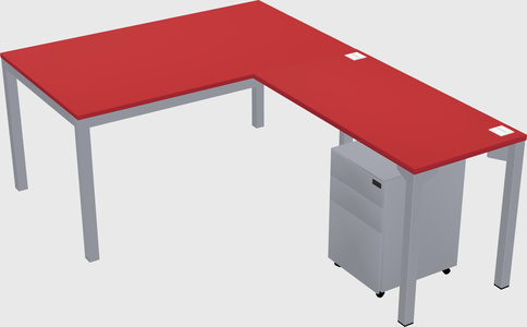 L-shaped desk