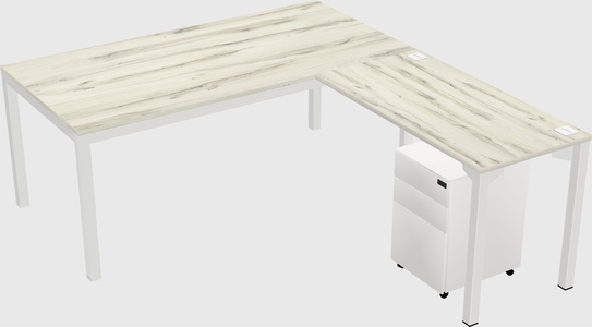 L-shaped desk