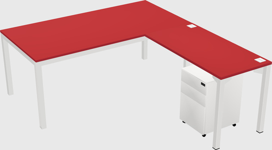L-shaped desk