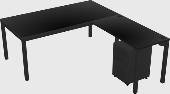 L-shaped desk