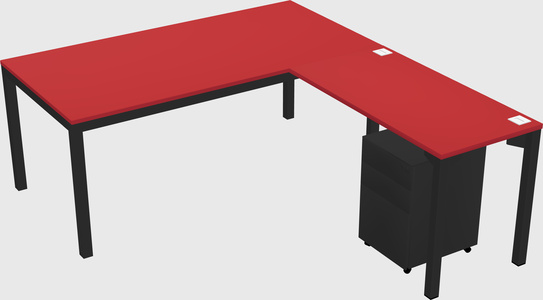 L-shaped desk