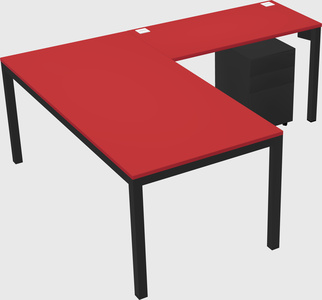 L-shaped desk