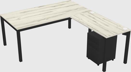 L-shaped desk