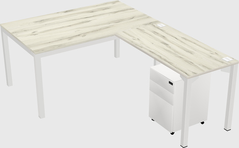 L-shaped desk