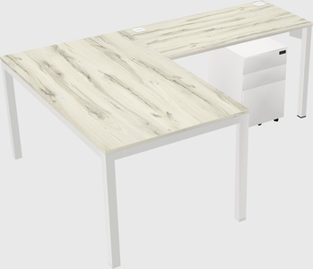 L-shaped desk