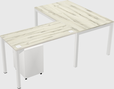L-shaped desk